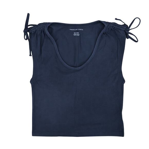 American Eagle Fitted Shoulder Cinch Scoop Neck Tee Bundle Size XS NWOT - Picture 2 of 7